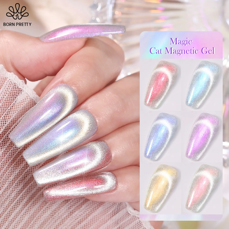 

Moonlight Cat Magnetic Gel Nail Polish 10ML Shining Sliver-light Semi-permanent UV Gel Women Fingernails Decoration