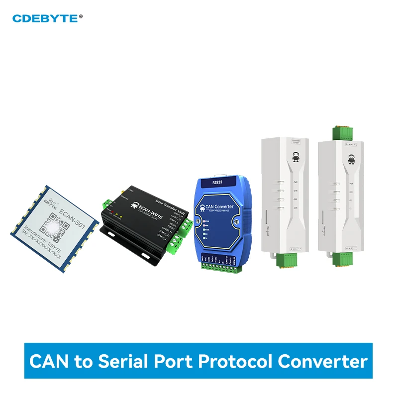 Gateway CANBUS a RJ45 Ethernet, CAN2.0 a WiFi TCP, Conversión de Protocolo Serie, Servidor Serial de Doble Canal Industrial, Serie CDEBYTE ECAN