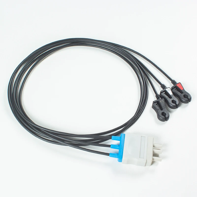 3 Lead Radiotransparent ECG Cable, Suitable for CT, MRI and X-Ray Equipment