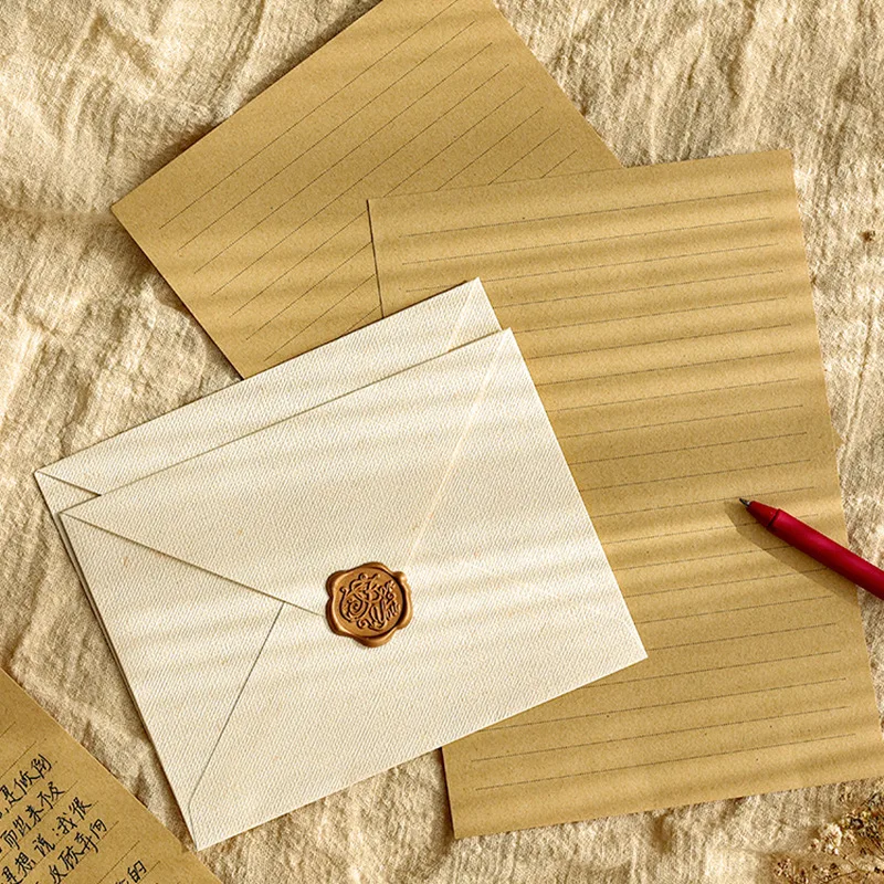 50pcs/lot 19X13cm Envelope for Letters High-grade 250g Paper for Wedding Invitation Hemp Weave Mailers Vintage Western Envelopes