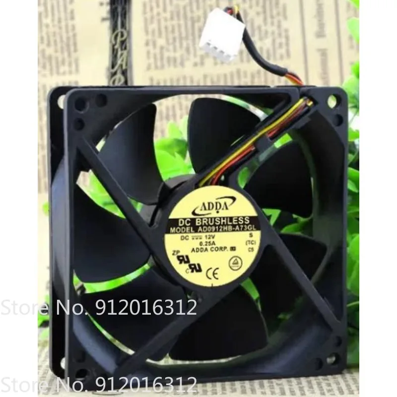 Novo Ventilador Refrigerador para ADDA AD0912HB-A73GL 12V 0.25A 9CM 9025 Ventilador de Resfriamento 90x90x25mm