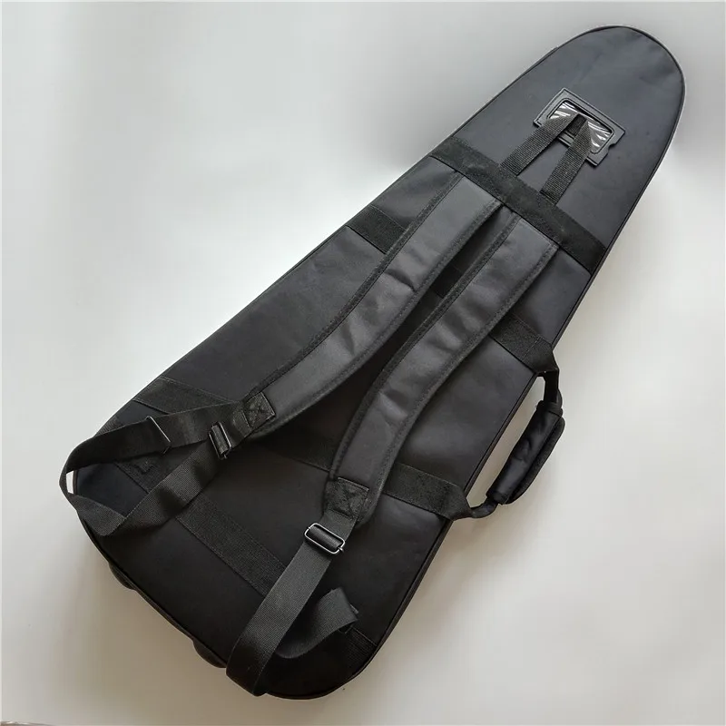 Black Electric Guitar Bag, Headless Guitar Backpack, Double Straps Bag, BJ-569