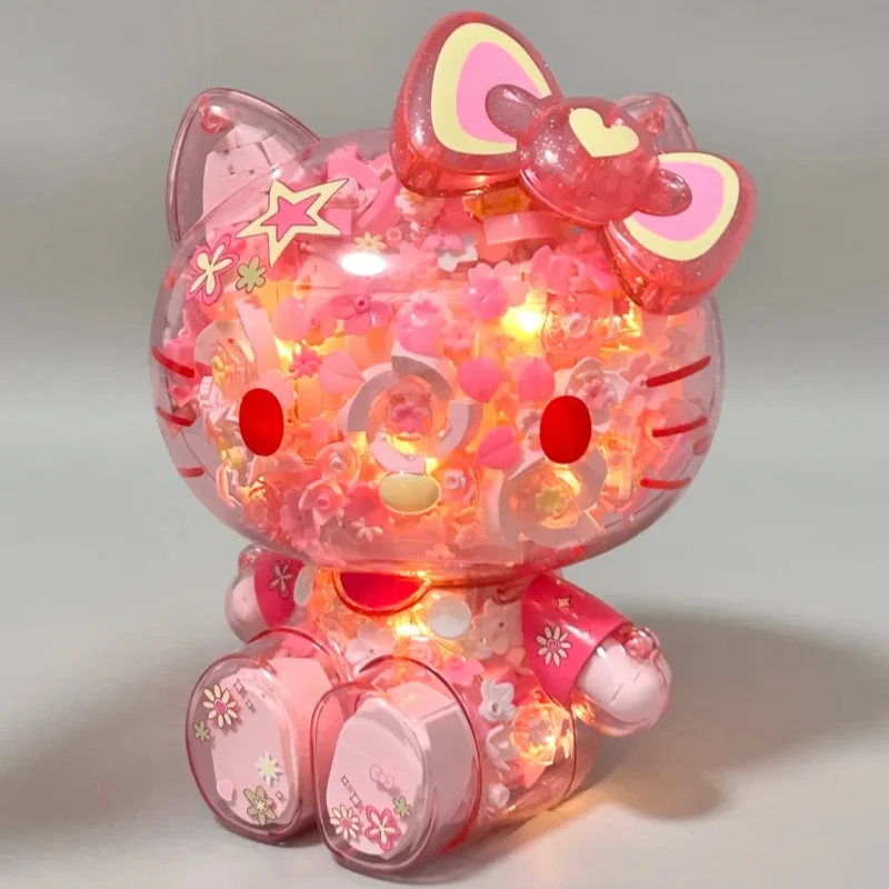 

Sanrio Floral Overall Hello Kitty Ornaments Figure Modle Decoration Desktop Holiday Halloween Birthday Gift Toys