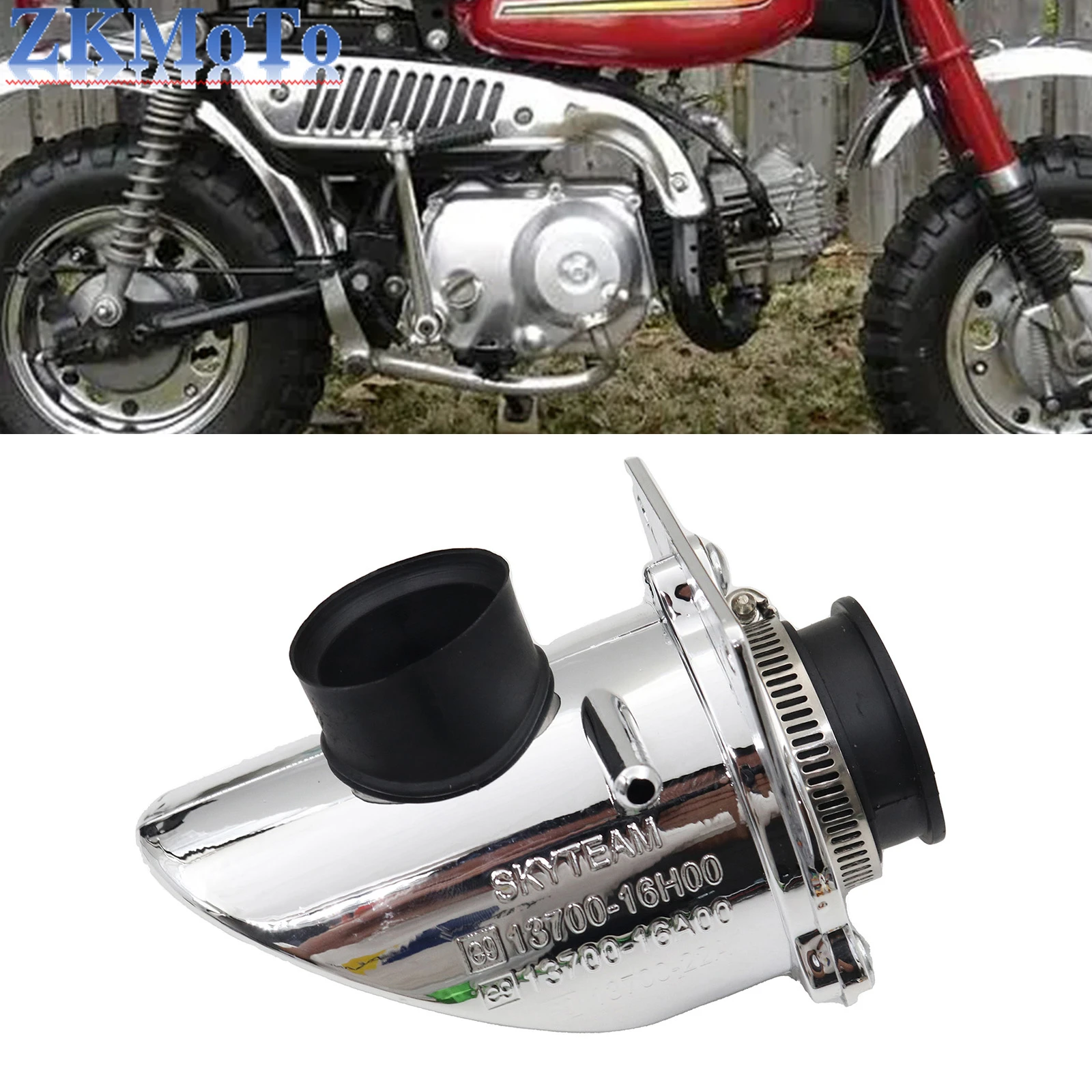 38mm Chrome Air Filter For Honda Monkey Z50 Z50R Z50J Z50A Gorilla Bike Retro 50cc 110cc 125cc Skyteam BIKE Motorcycle