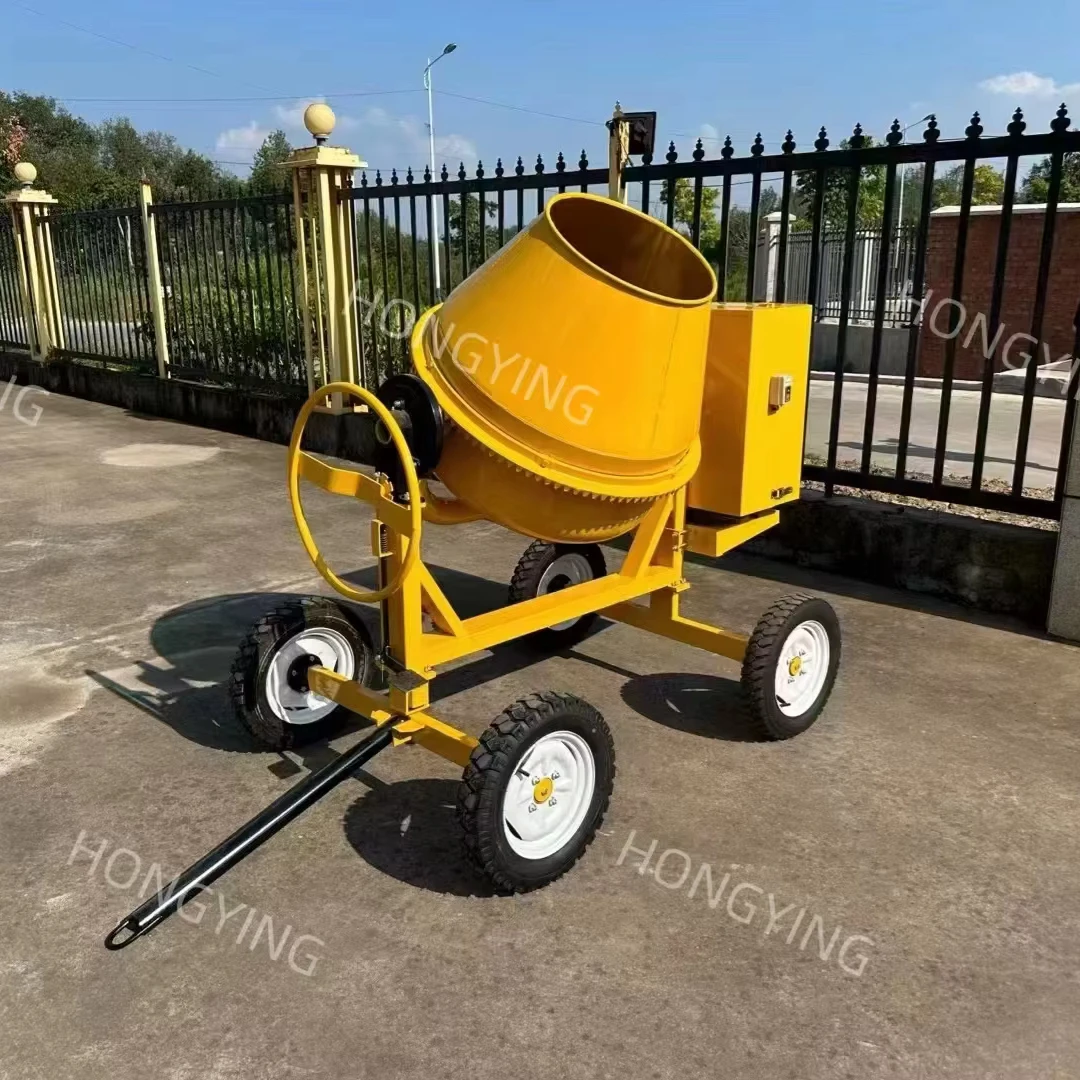 Small Household Cement Concrete Mortar Feed Construction Siteash Mixing Drum Type Mixer