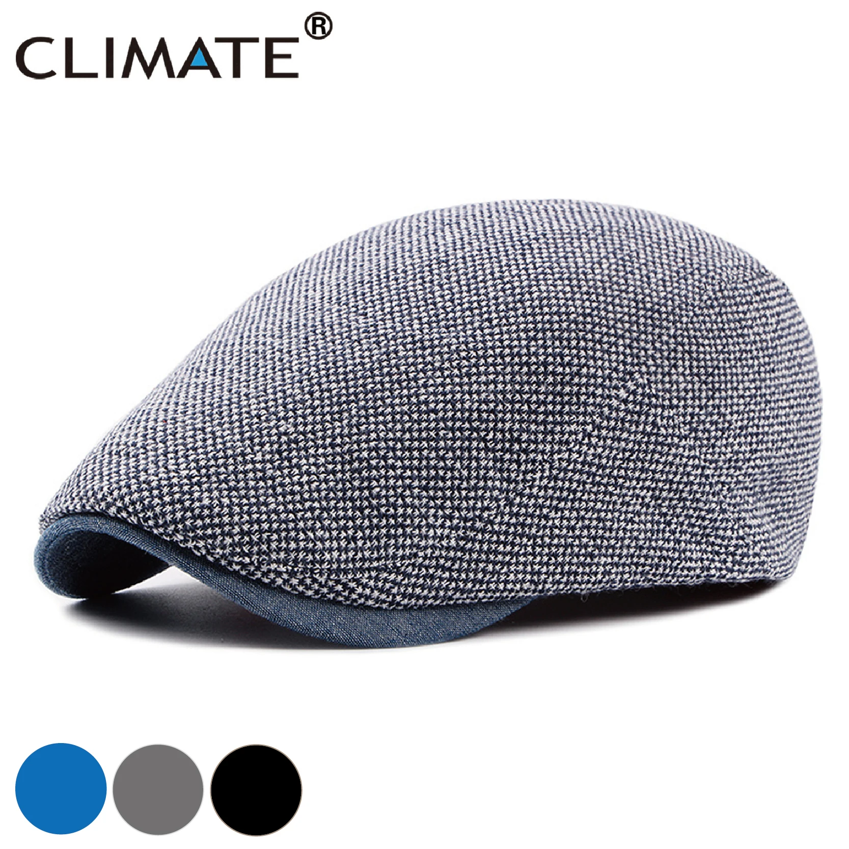 CLIMATE Men Berets Beret Hat Men Warm Hats Flat Cap Vintage Blank Beret for Men Casual Thick Retro Mature Men Flat Caps Beret