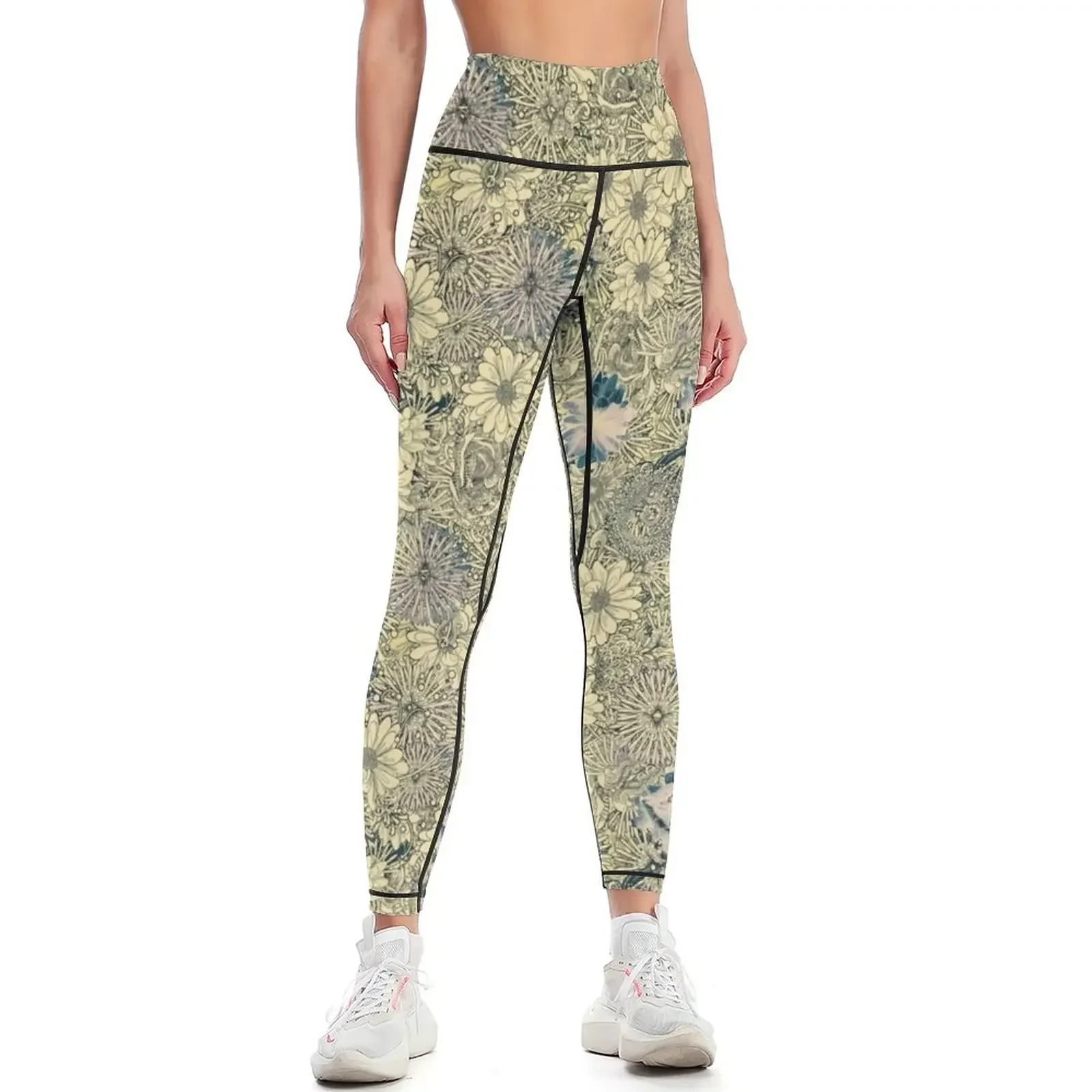 

Vintage Tropical Pattern Leggings gym pants push up tights for sports for sport legging Womens Leggings