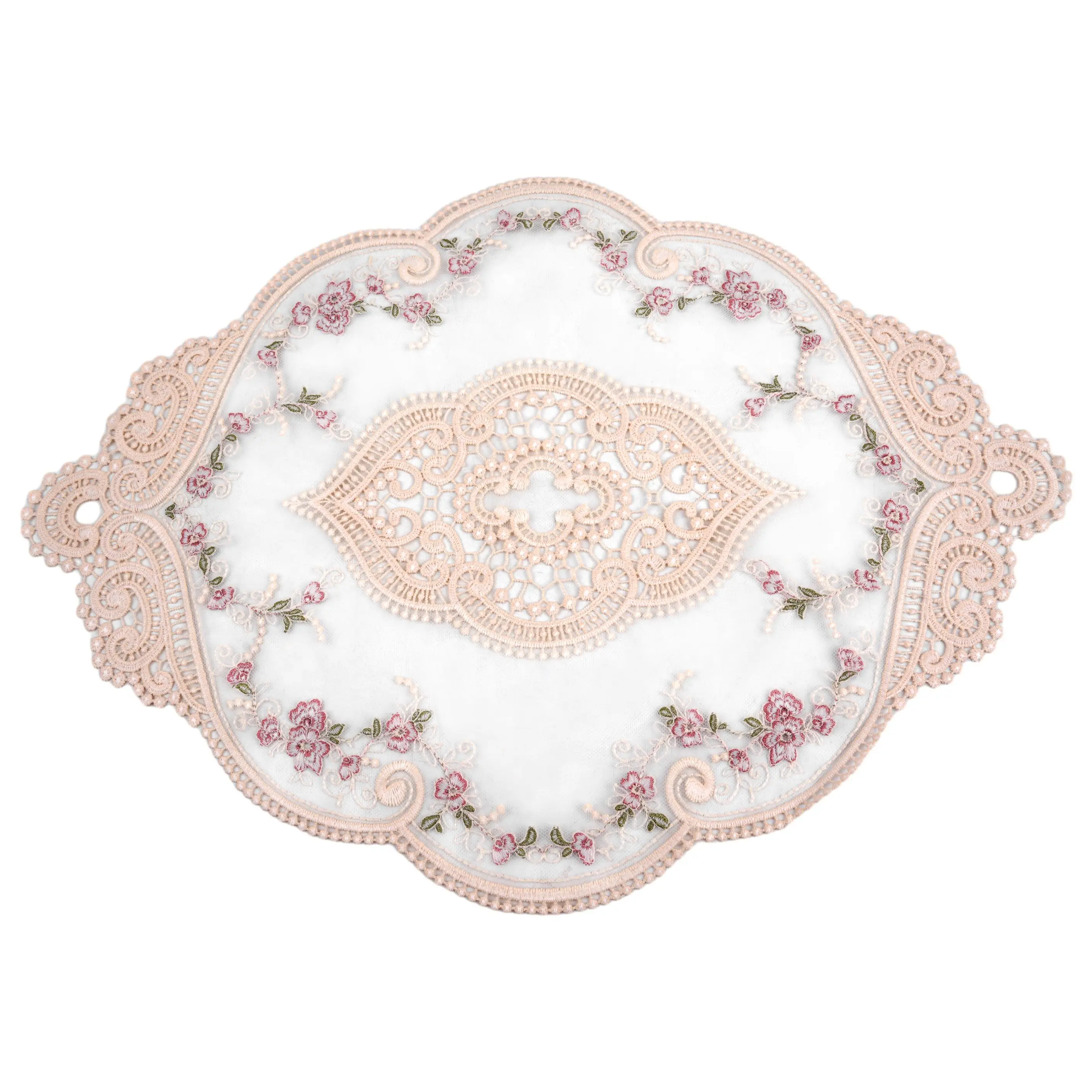 High Quality Table Cloth Tablecloth Silk Embroidered Hollow Lace Practical Replacement Technology High Quality