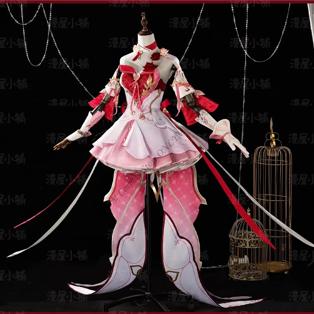 

Костюм для косплея Элизии из игры Honkai Impact 3, наряд Элизии Хонкай, платье Лолита, розовое аниме-платье, костюм на Хэллоуин