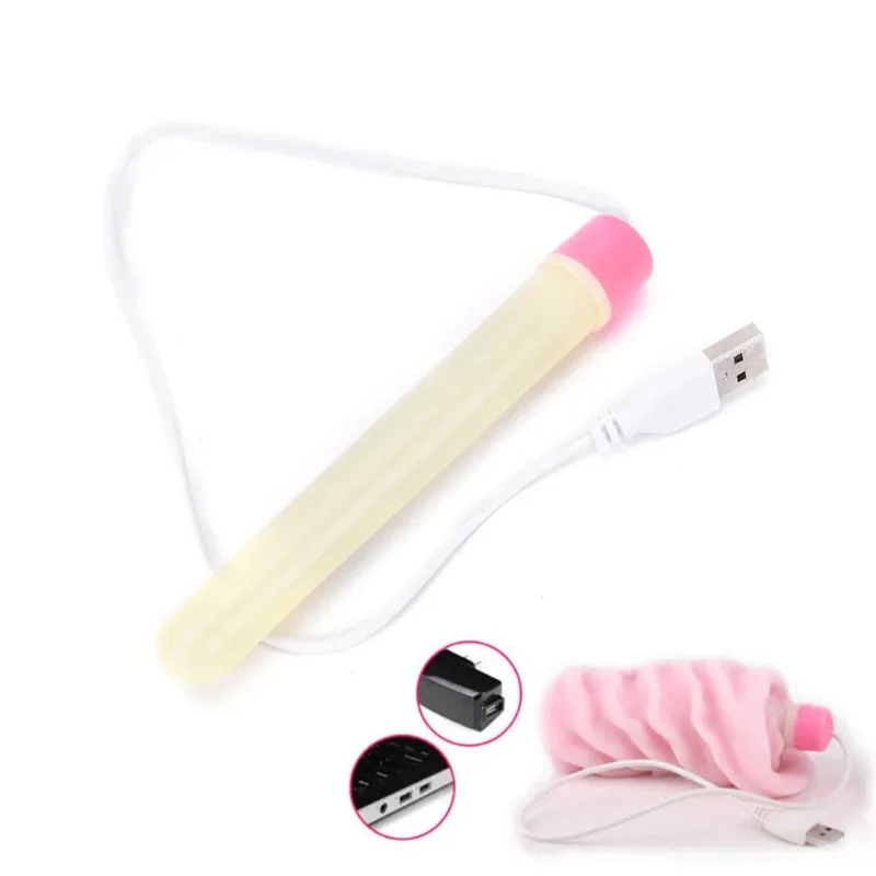 Barra riscaldante USB Tazza per masturbatore Bastone caldo Scalda vagina Torcia Giocattoli erotici per coppie Prodotti per adulti Sex Shop