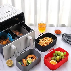 Tray Airfryer Liner for Air Fryer Silicone Basket Pot  Reusable Container Accessories Pan Baking Mold Protector Kitchen Gadgets