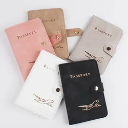 New Passport Holder Case Leather Waterproof Passport Cover with Card Holder for Men/Women Travel Credit Card Passport Wallet