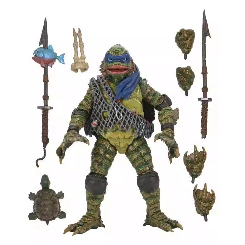 

NECA TMNT x Universal Monsters Leonardo as The Creature from the Black Lagoon Ultimate 7inches Action Figure Collectible Gifts