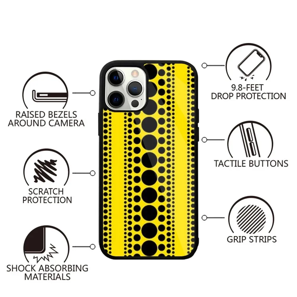 Yayoi Kusama Pumpkin Phone Case For iPhone 15,14,13,12,11,Plus,Pro,Max Mini Magsafe Magnetic Wireless Charging