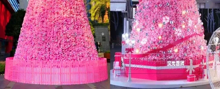 

A53 Pink Christmas Tree Large 3/4/5/6/7/8/9/ 10m Outdoor Glowing Tree Colorful Tree