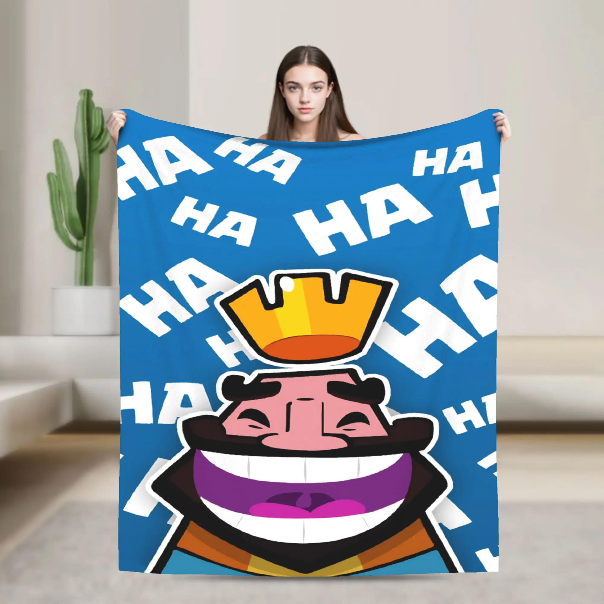 Clashes Royaleds Game بطانية صوف مضحكة دافئة رمي البطانيات للمفرش الصيفي #1