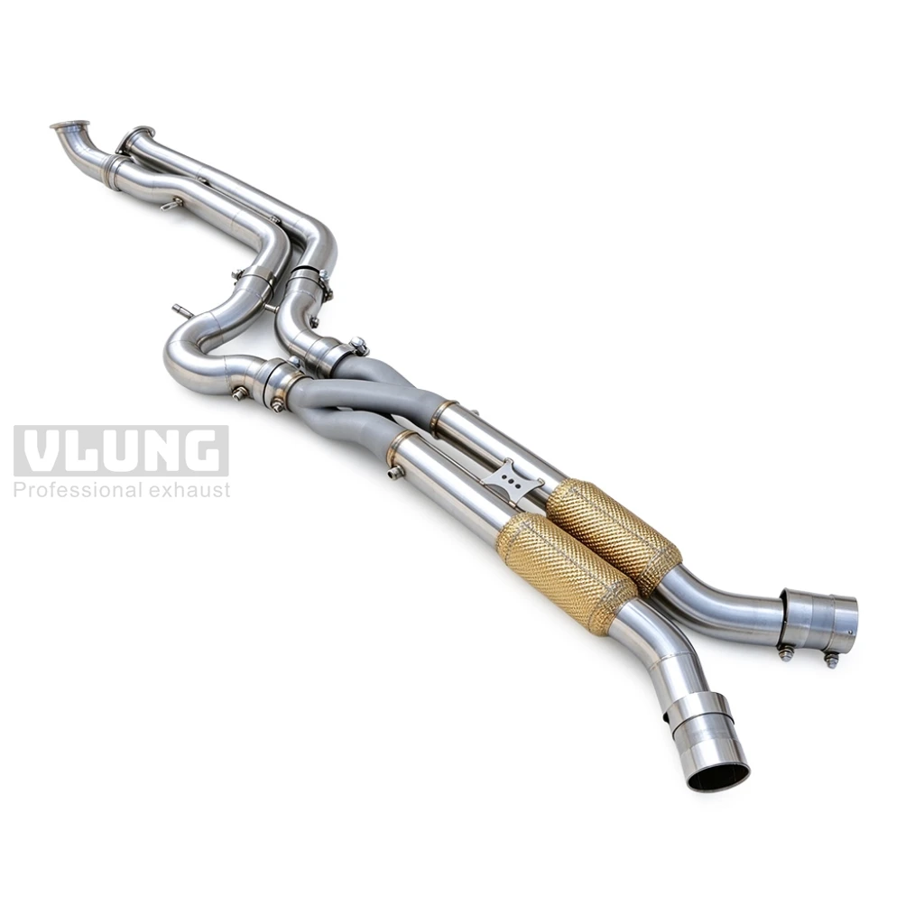 Racing Stainless Steel Z-Tube Mid Pipe Exhaust For BMW G80 M3 G81 M3 Touring G82 M4 High Flow Exhaust Middle Section