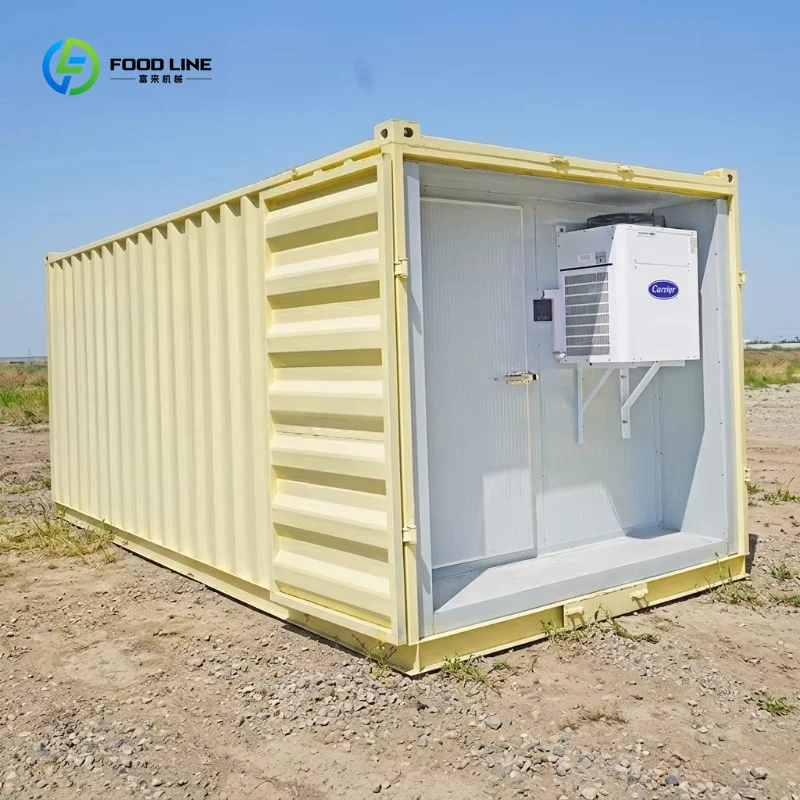 Solar Container Cold Room Mobile Freezer Fish Meat Vegetable Storage Sale Factory Direct Accept Custom