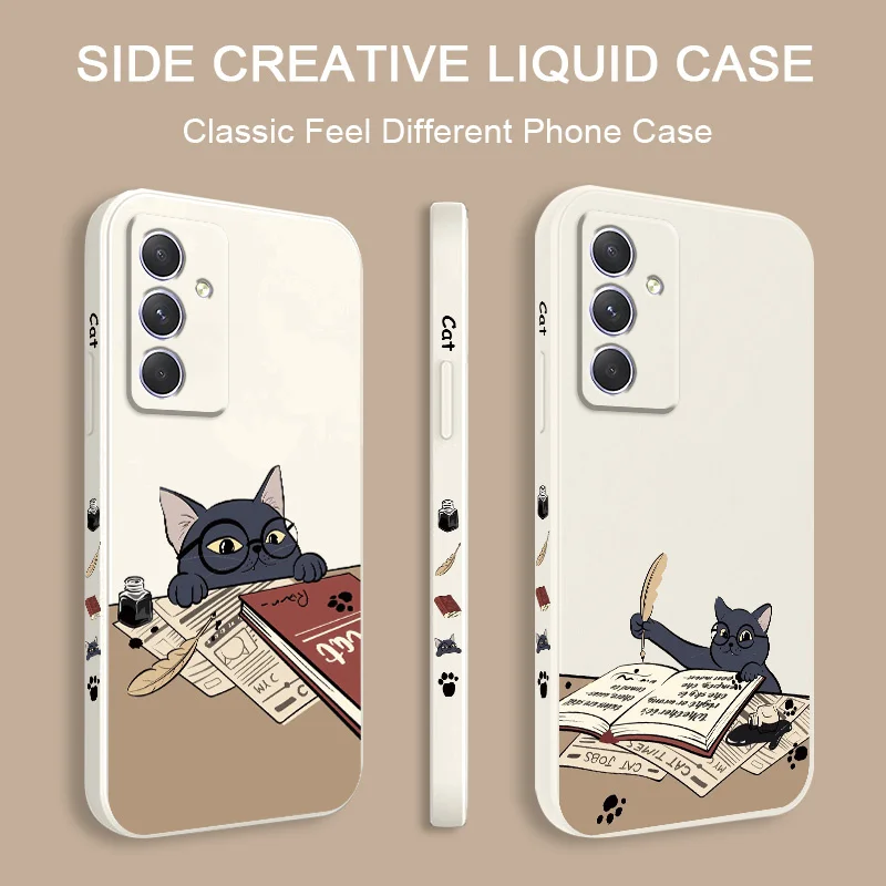 Cultural Cats Case For Samsung A54 A34 A24 A14 A15 A25 A35 A55 A04 A04E A73 A53 A33 A23 A13 A03 A72 A52 A52S A32 A22 A12 4G 5G