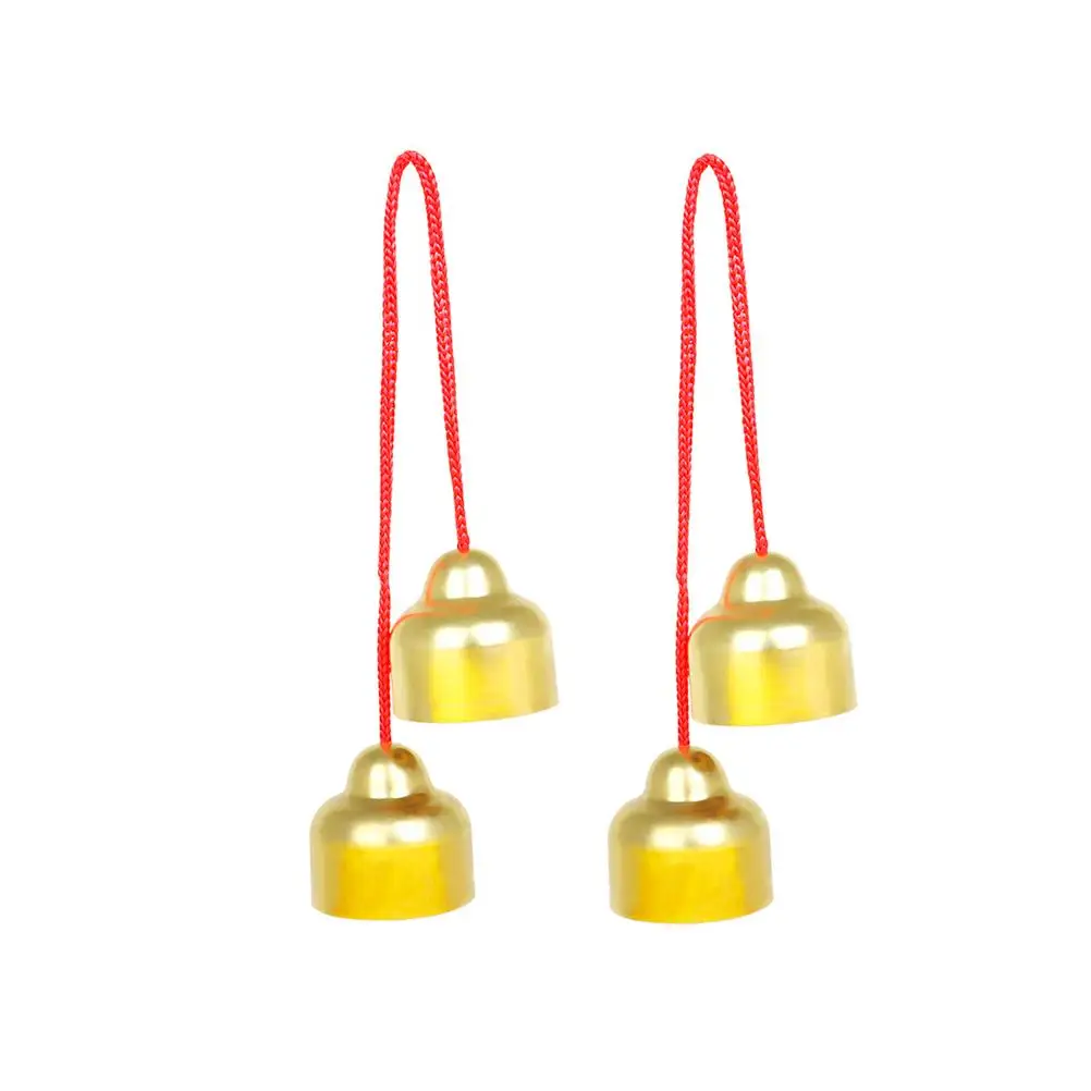 

2Pcs Copper Bells Musical Instrument Toys Kids Educational Aids Coordination Practical Plaything Bell Toy