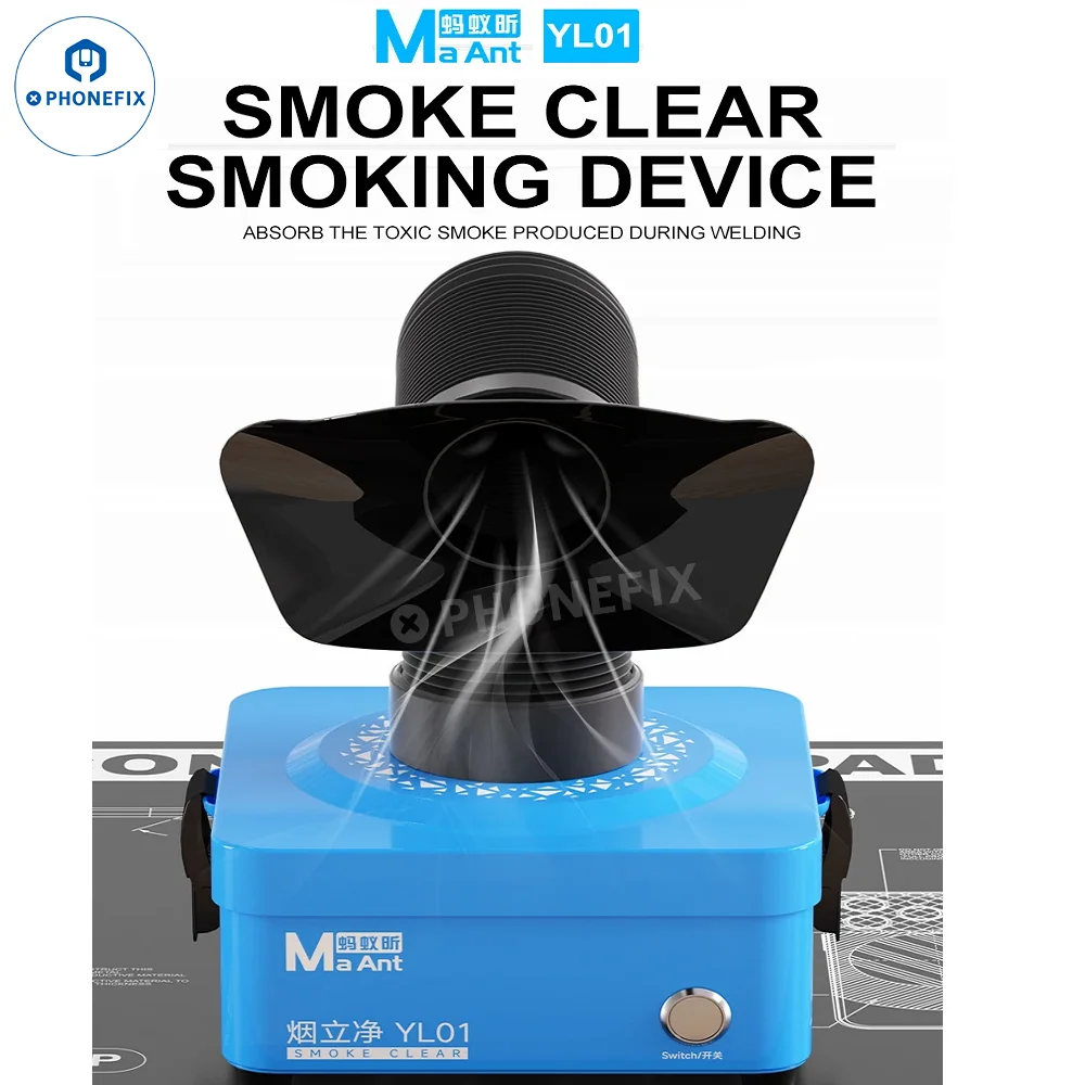 

MaAnt YL01 Desktop Smoke Fume Extractor for Mobile Phone PCB Chip Soldering Repair Glass Screen Laser Removal Quickly Purify Air