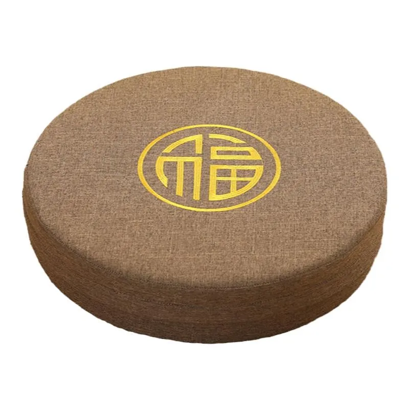 

circular futon, Zen meditation, tatami mat, ground cushion, Japanese worship cushion, Buddha worship