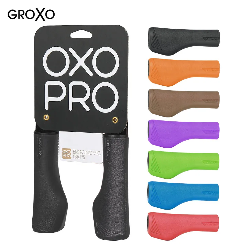 

GROXO Anti-slip TPR Cycling Handlebar Grips Ergonomic MTB Handle Grips Shockproof Hidden Lock Bicycle Grip Cover Handlebar