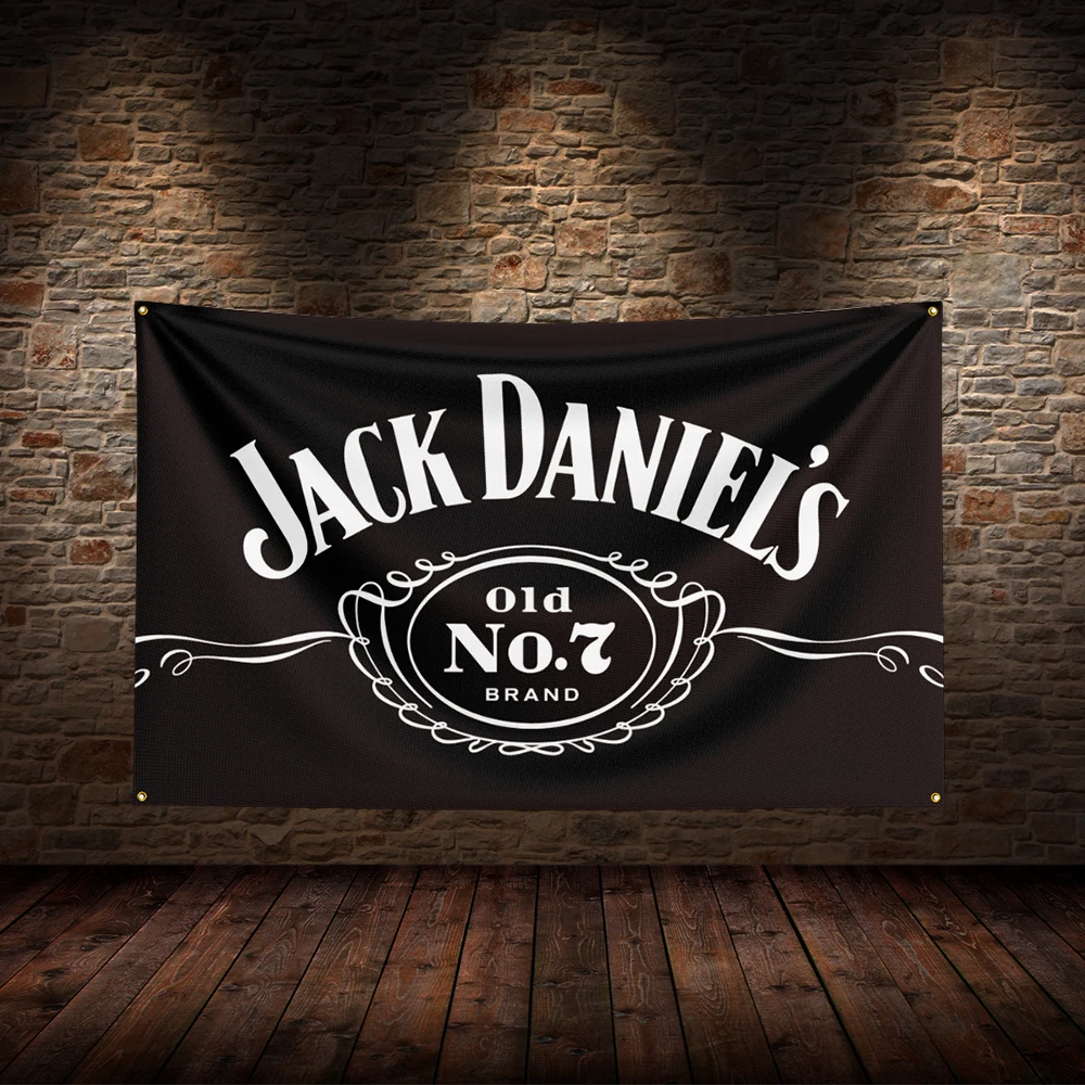 3x5 Ft J-Jack Danielss Flag bandiere del vino della birra stampate in poliestere per la decorazione del Garage della stanza