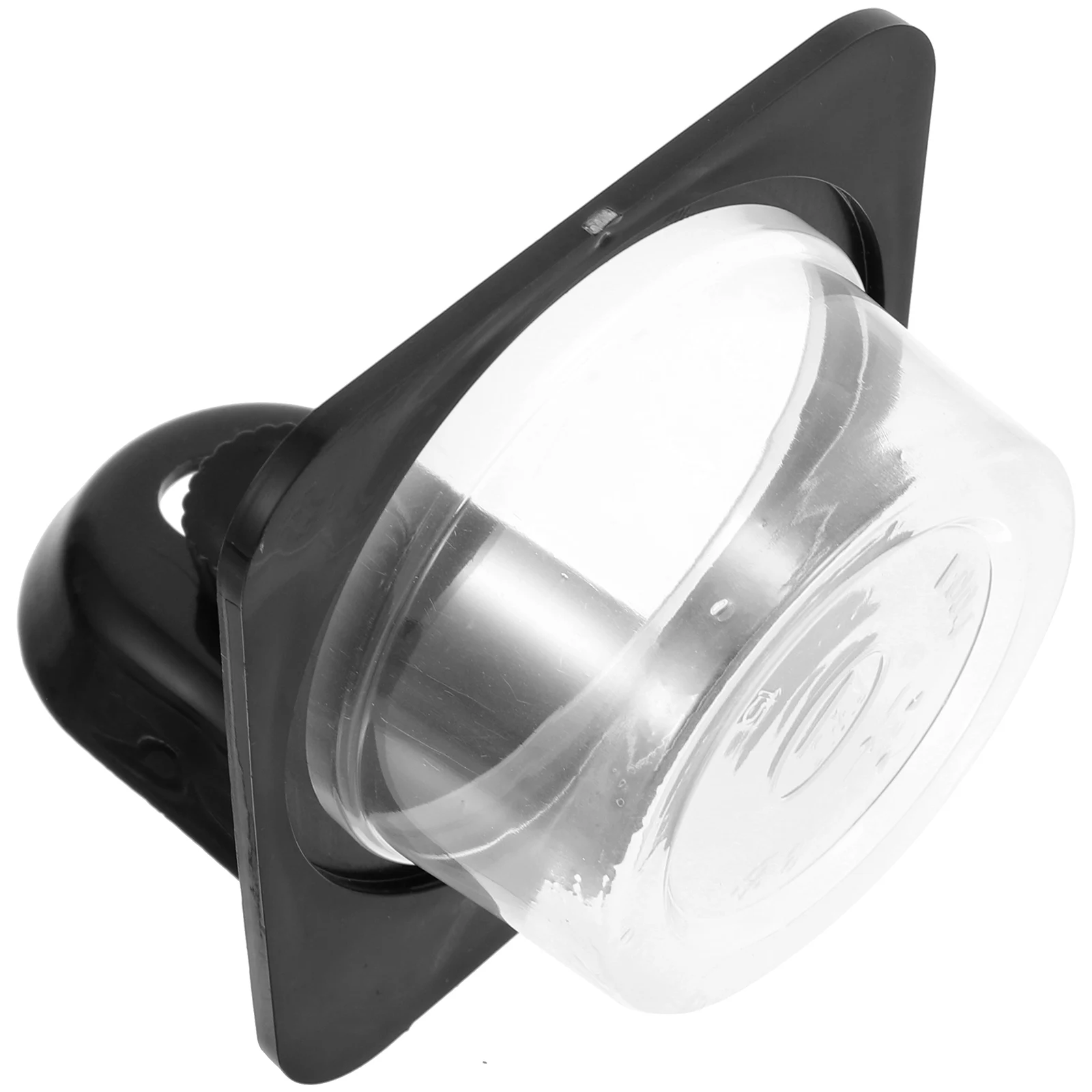 

Gecko Feeder Reptile Food Basin Stable Lizard Feeder Black PlasticPet Crawling Animal Water Bowl Feeding Tool Container