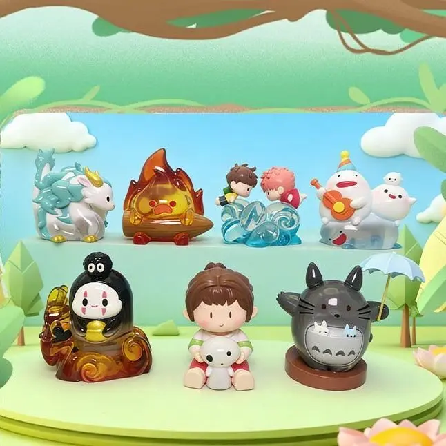 Anime Hayao Miyazaki Die Elfen von Ghibli Serie Blindbox aus Harzmaterial Heimdekoration Modellfiguren Mystery Box Überraschungsgeschenke