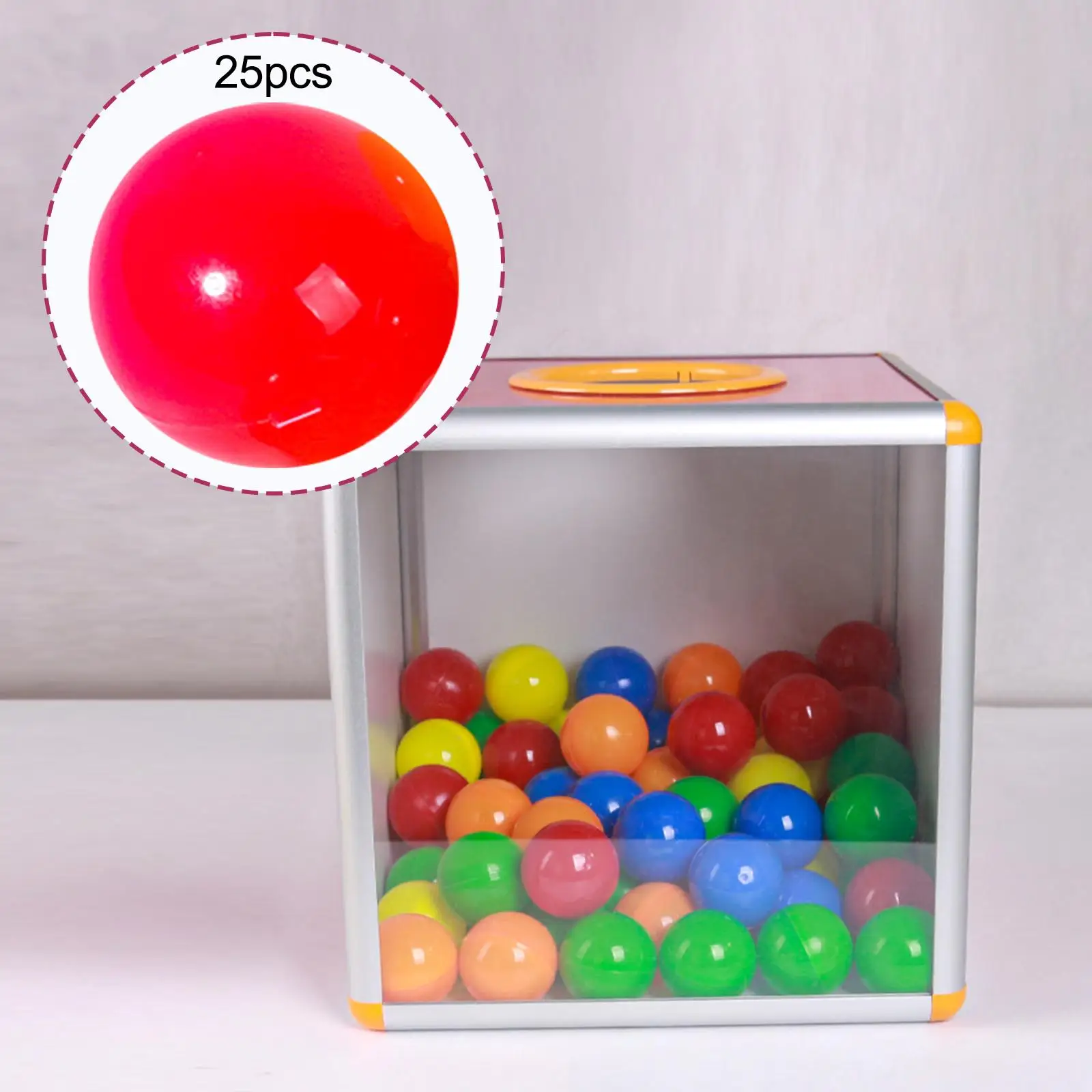 25Pcs Bingo Ball Replacement Parts Fittings Portable Opening Calling Balls for Office Large Group Games Nights Household Parties