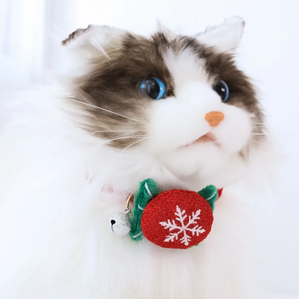 Мягкий-плюшевый-рождественский-ошейник-для-питомцев-с-колокольчиком-и-безопасной-застежкой-милые-праздничные-украшения-для-котят-и-щенков-милый-рождественский-плюшевый-ошейник-для-питомцев