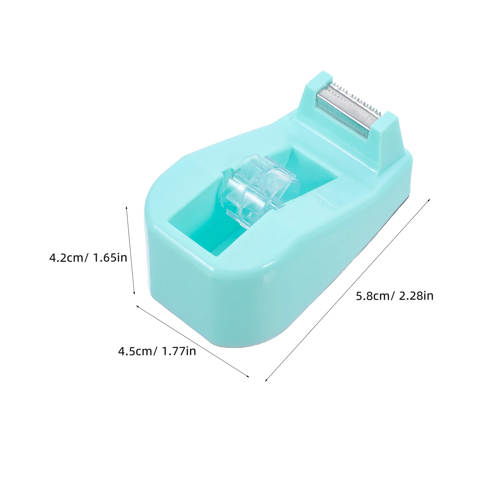 Small Plastic Dispenser Sharp Cutter For Home Office Desk Use Portable Tape Holder Compact Size Office Supplies Tape Cutting