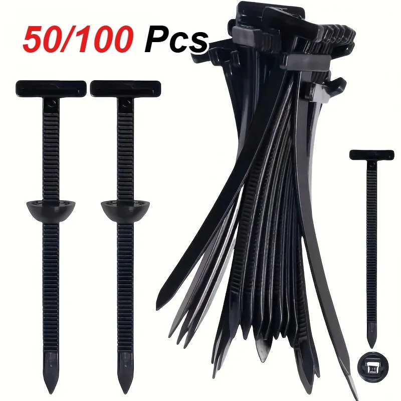 50/100 PCS Durable Self-Locking Nylon Cable Tie Suitable for Car Maintenance Household Outdoor Multi-purpose Organizing Tools