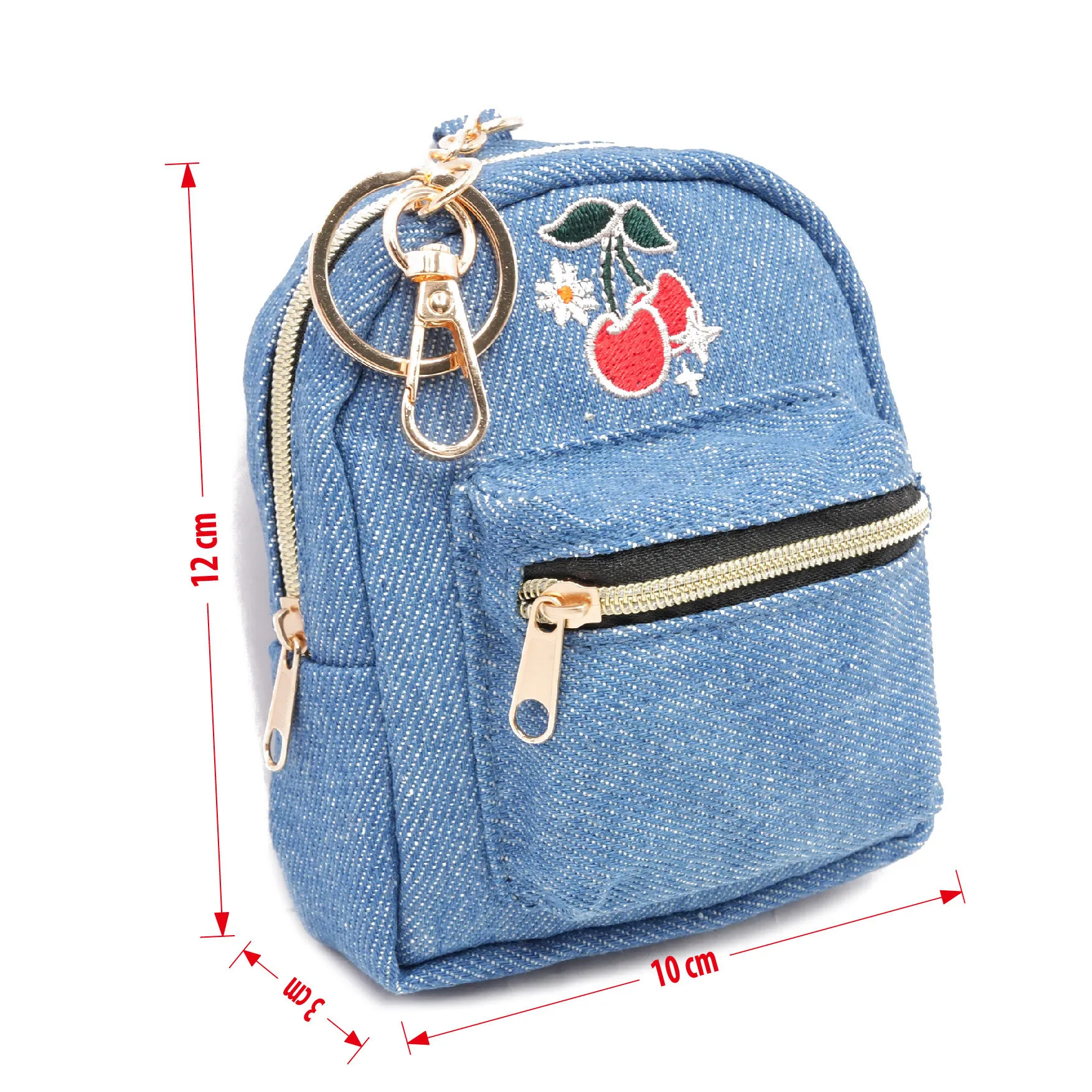 Mini Backpack Shaped Coin Purse Portable Earphone Storage Bag Fresh Oxford Cloth Small Sundries Organizer For Daily Carry