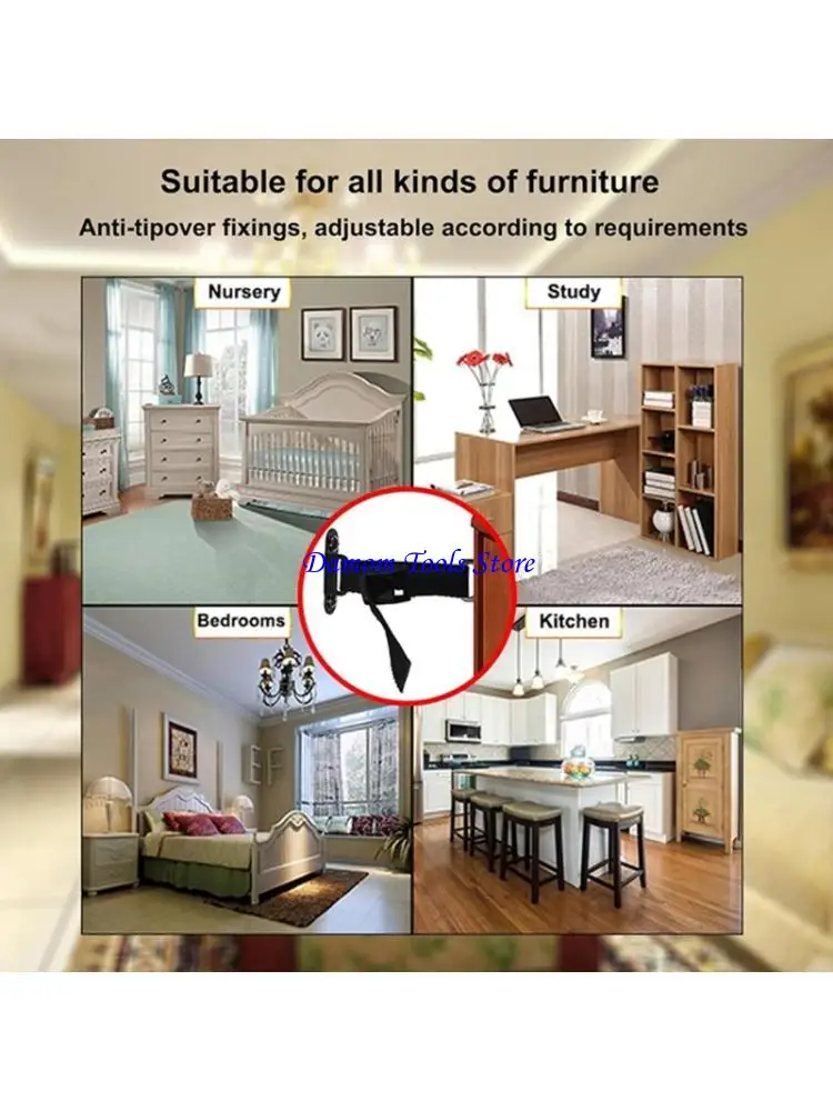 57BE Flexible Stainless Steel Furniture Security Strap Earthquakes Resistant Anchors