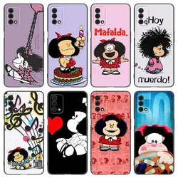 Anime Mafalda Phone Case For OPPO Reno 10 11 Pro A55 A57 A58 A72 A74 4G A54 A78 A98 5G A53 A93 2020 A15 A16 A17 A38 A76 A77 A94