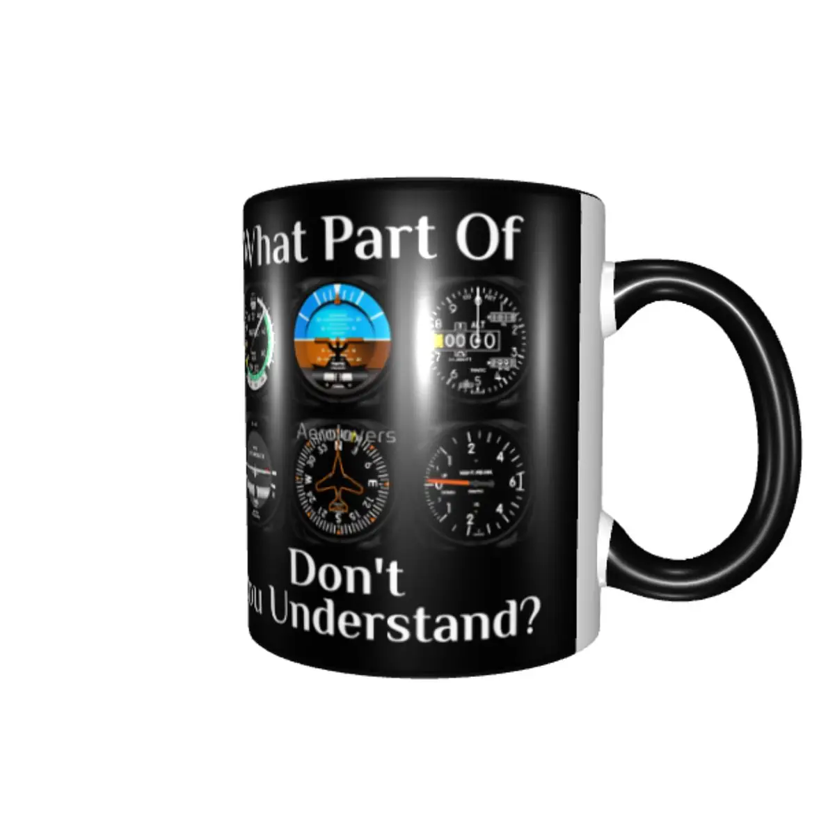Customized Aircraft Instrument Panel Mug DIY Flight Dashboard Ceramic Milk Tea Coffee Cups