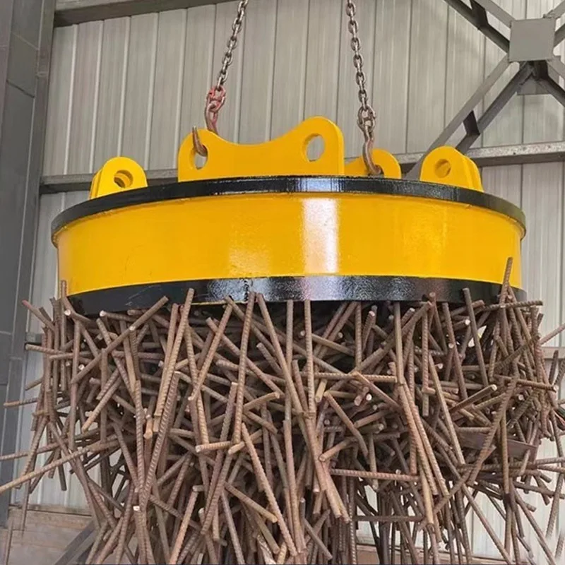 Hydraulic Electromagnet Lifting Magnet Circular Lifting Magnet 1.5m Scrap Processing Plants Forklift & Digger Matchable