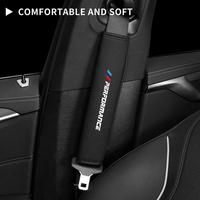 Car Leather Perforated Seat Belt Cover Protective Case For BMW 1 3 5 Series X1 X4 X5 X7 G20 G38 F20 F39 F48 E46 E60 E36 E39