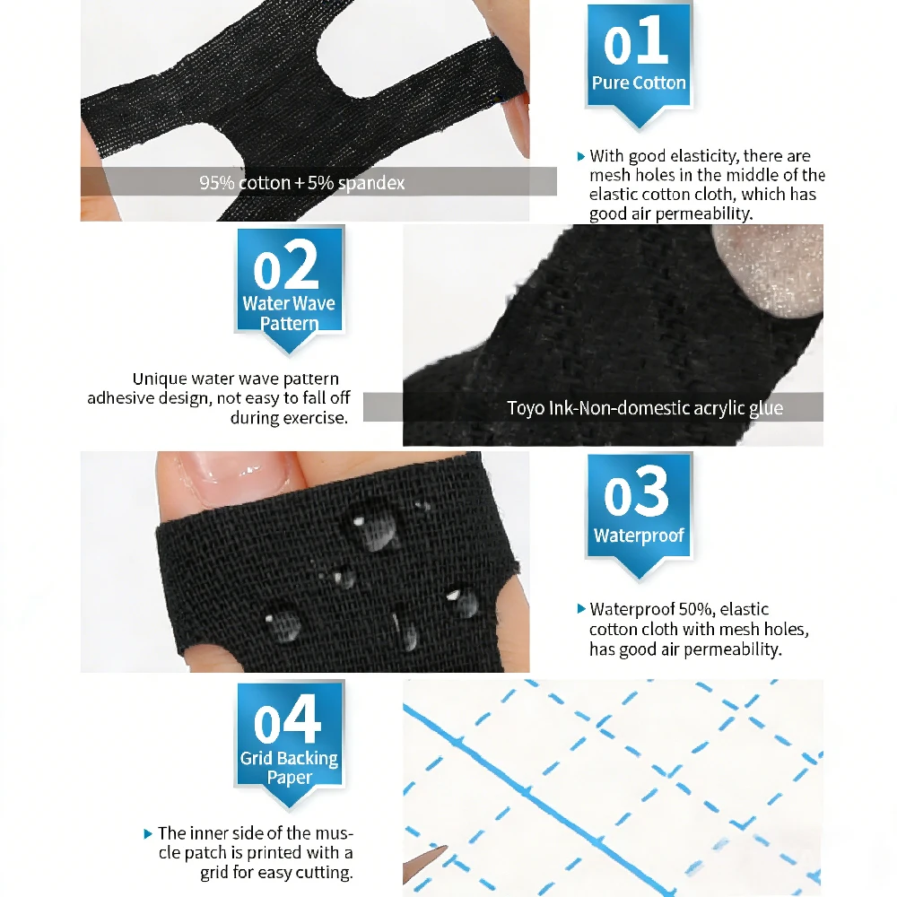 10/20 pezzi di nastro kinesiol - Sports Taping Precut recensione e prezzo