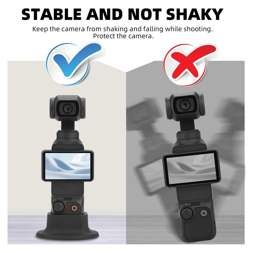 Silicone Non-Slip Desktop Mount for DJI Osmo Pocket 3, Lightweight and Compact, OSMO Pocket 3 Support Base Bracket Accessories