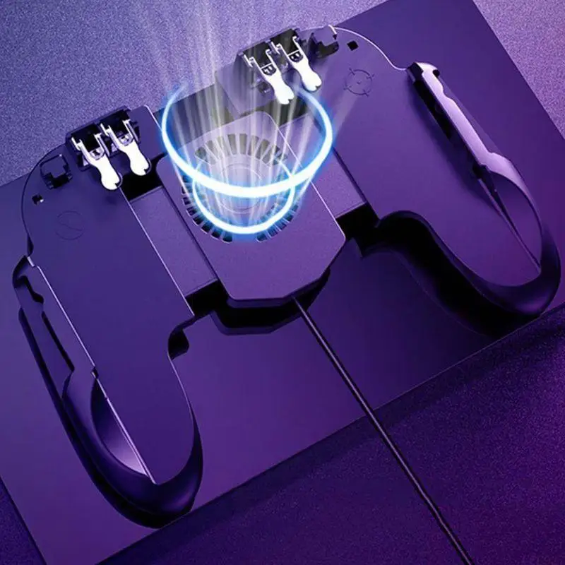B03F Adjustable Mobile Game Controller Four-finger Connection Mobile Gaming Trigger 4 Falcon Adjustable Bracket Plug and for