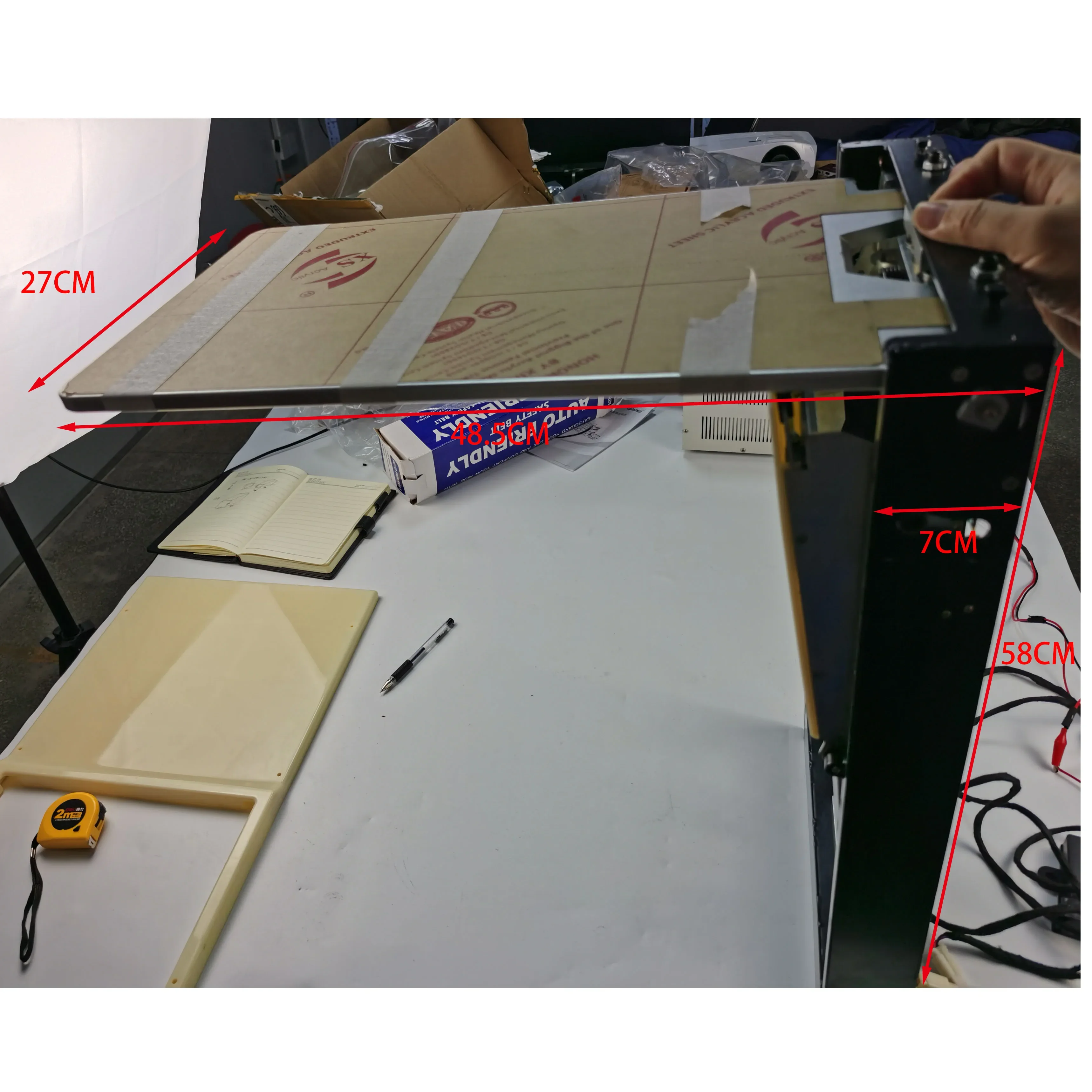 Universele op maat gemaakte automatische opklapbare tafel, elektrisch schrijfbureau/tafel, elektrische klaptafel voor v-klasse sprinter/bootaftafel