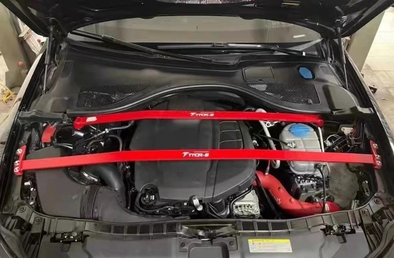

Suspension Strut Bars for Audi A6 2018-2025 Stabilized Anti-roll Tie Rod Tower Top Connecting Rod Body Chassis Reinforcement