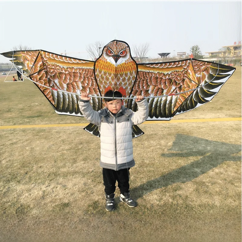 Cometa Tradicional de Weifang con Forma de Águila, Fácil de Volar, Estilo de Dibujos Animados, con Rueda de Línea, Apta para ...