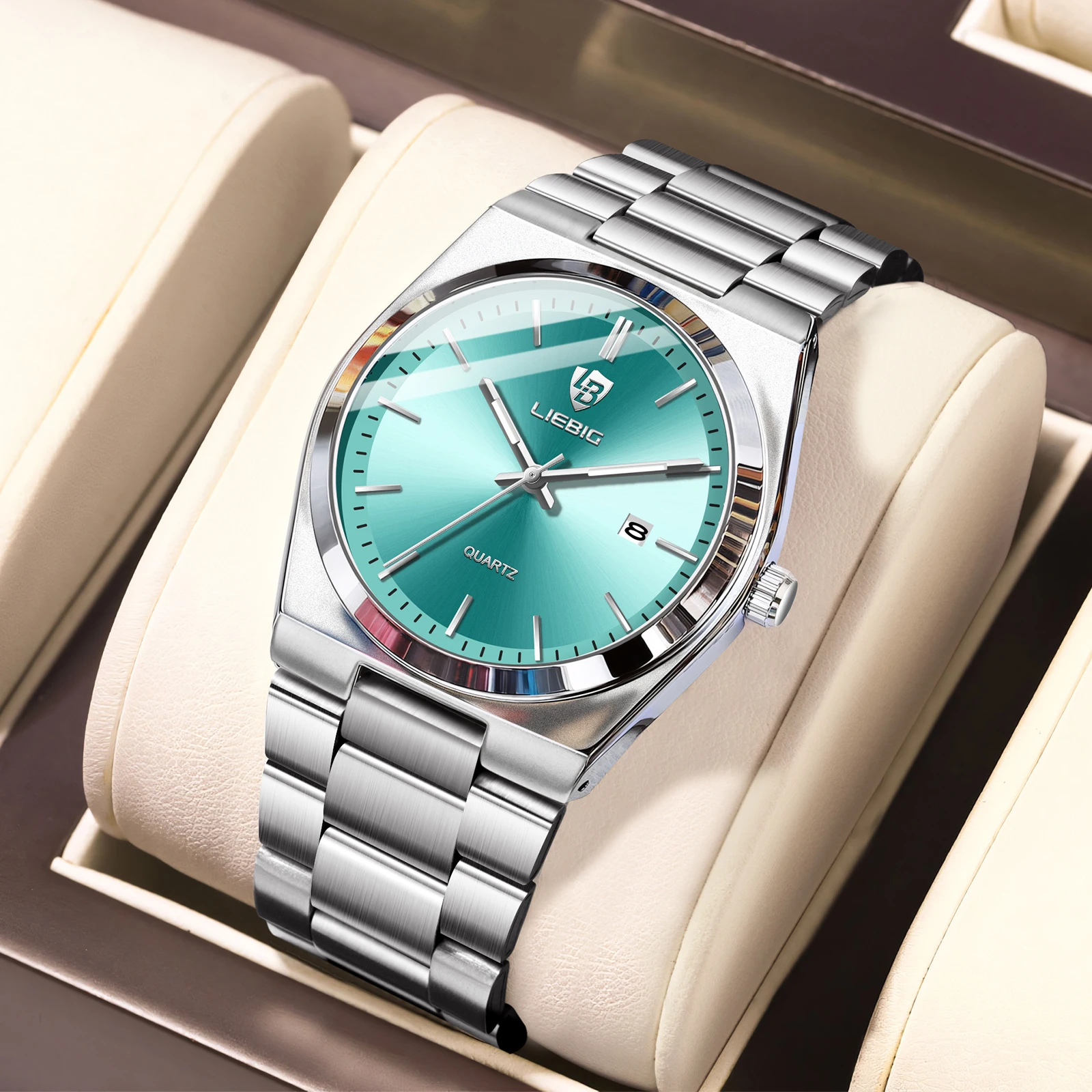 

LIEBIG кварцевые часы модные часы водонепроницаемые наручные часы для мужчин и женщин часы роскошный механизм Reloj Hombre