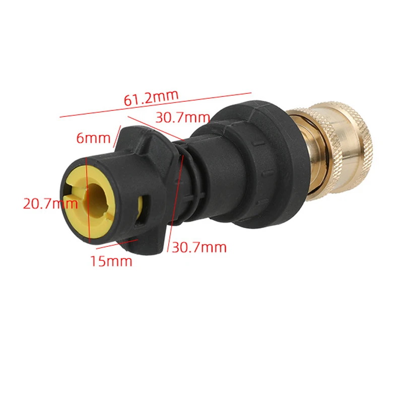 Adaptor nosel pencuci tekanan tinggi, untuk Karcher K2-K7, pistol pencuci untuk konektor cepat 1/4 "saklar lepas