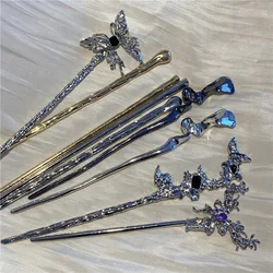 New Chinese Style Hair Sticks Vintage Chopstick Hairpins Women Hair Clip Pin Headwear Wedding Headdress Jewelry Accessories