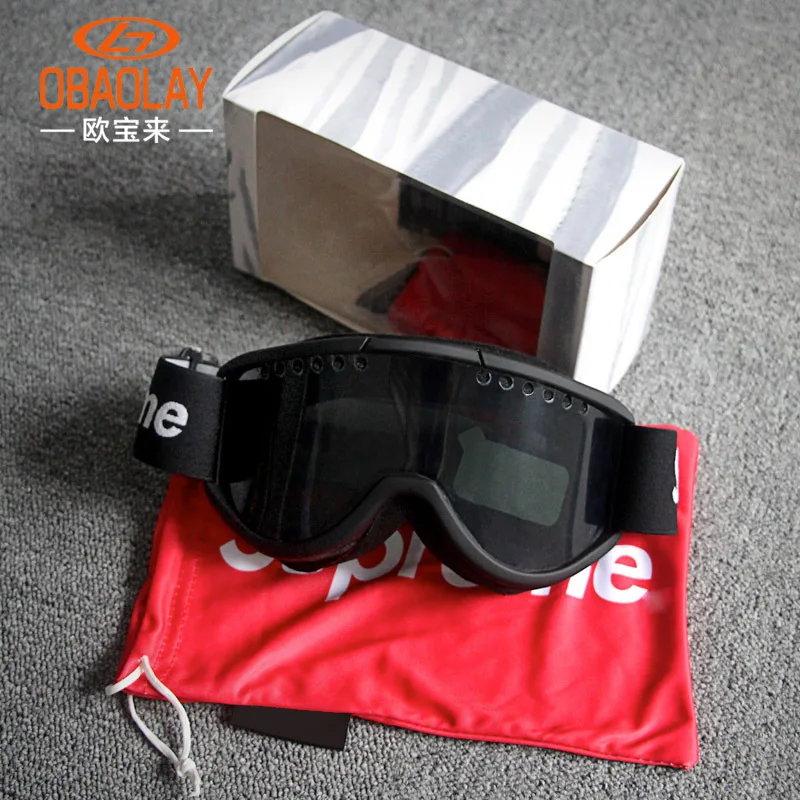 Wholesale popular ski glasses snow anti fog equipment SKI GOGGLES DOUBLE windproof single double board ski glasses